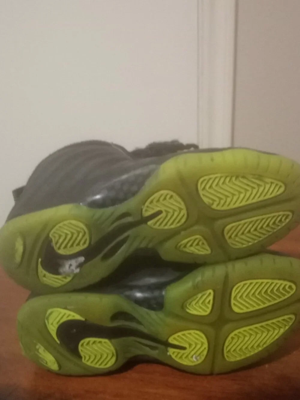 Nike Little Posite One Black Volt (PS) Shoes HF0978-001 Toddler Size 13C